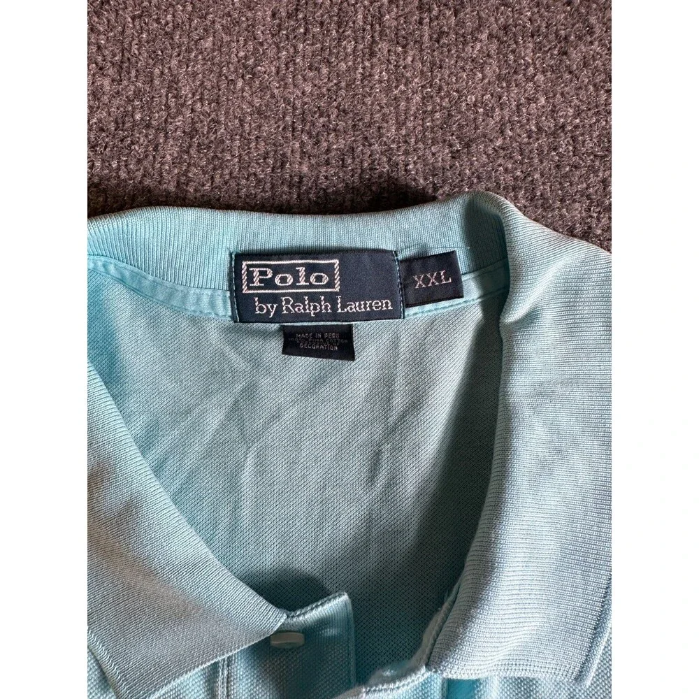 Polo By Ralph Lauren Blue Shirt Mens Cuffed Sleeve XXL